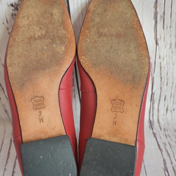 Vaneli Red Leater Stylish Lafers - Picture 6 of 6